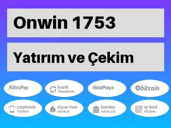 Onwin Mobil Para yatırma ve çekme 1753